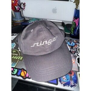 KIA STINGER Sewn Logo Adjustable Snapback Automobile Hat Baseball Cap Gray